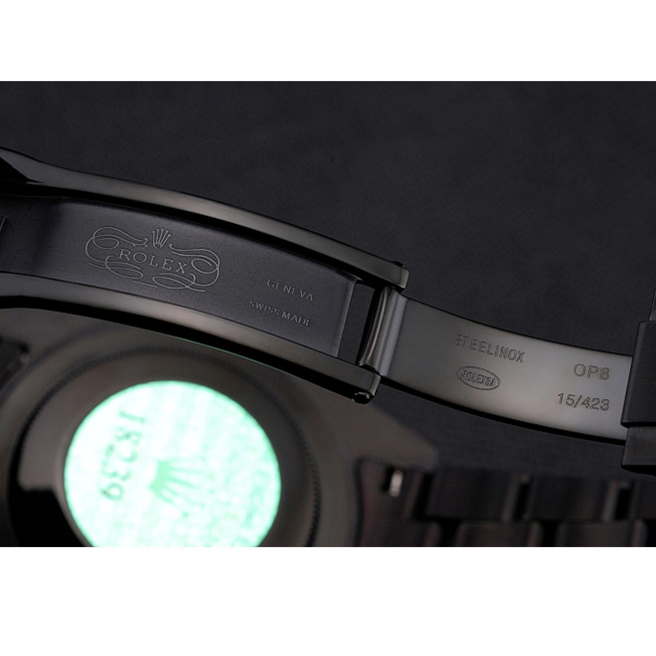 MiroTime 0813 Swiss Rolex Submariner Date Black Dial And Bezel Black PVD Case And Bracelet